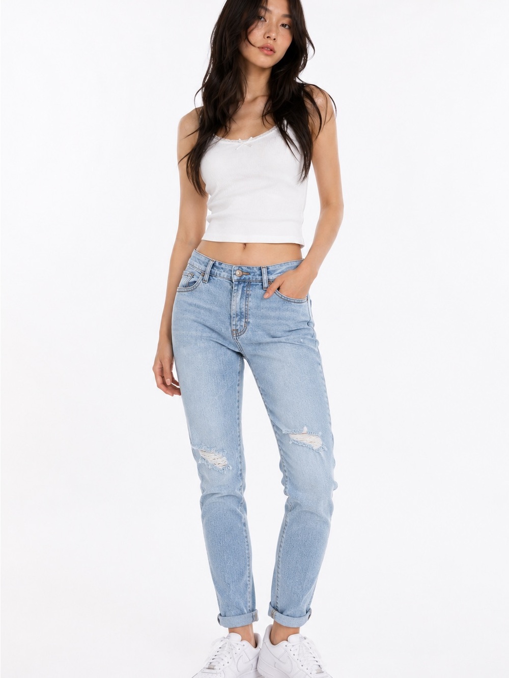 7 for all mankind Josefina skinny boyfriend jeans